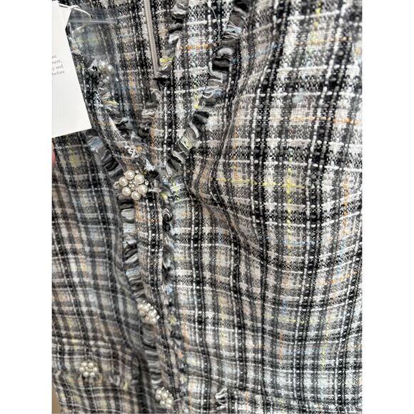 NWT LIKELY Franco Grey Mini Dress - Picture 6 of 6